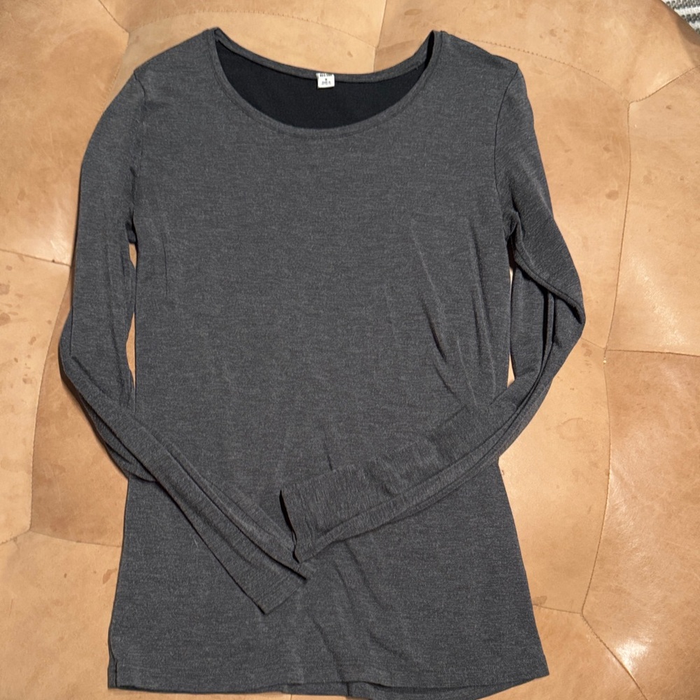 Charcoal Long Sleeve Women's Top